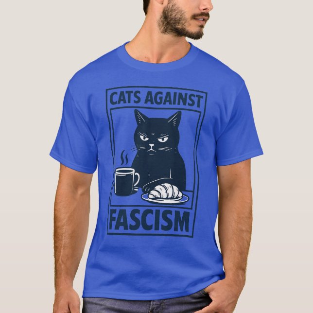 Cats Against Fascism T-Shirt (Front)