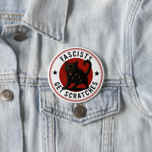Cats Against Fascists 7.5 Cm Round Badge