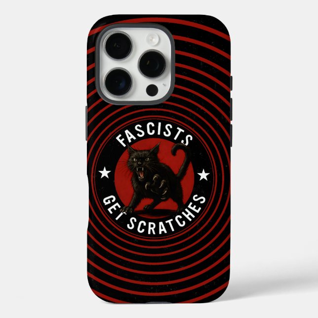 Cats Against Fascists Case-Mate iPhone Case (Back)