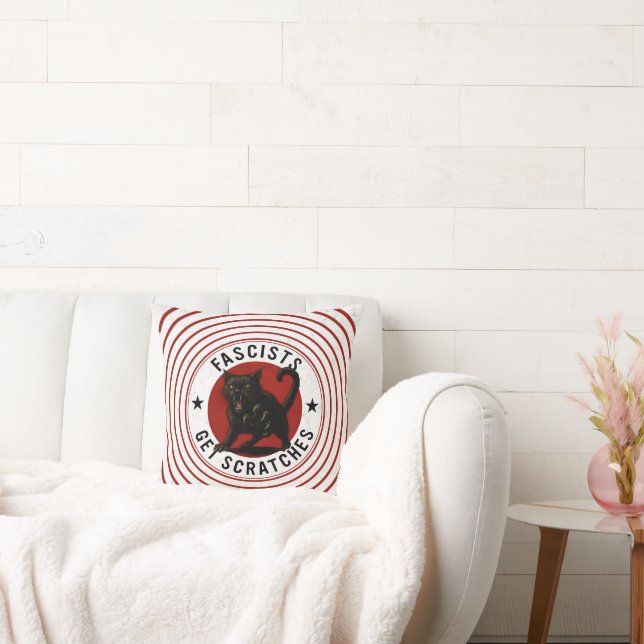 Cats Against Fascists Cushion (Couch)