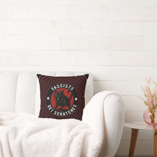 Cats Against Fascists Cushion (Couch)