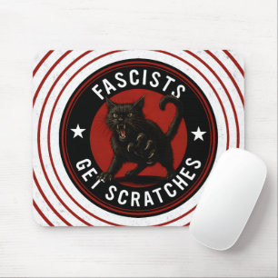 Cats Against Fascists Mouse Mat