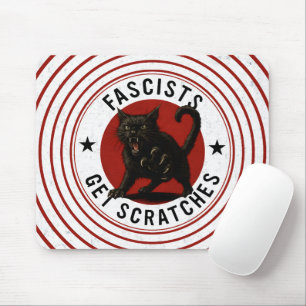 Cats Against Fascists Mouse Mat