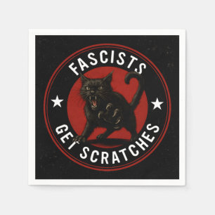 Cats Against Fascists Napkin