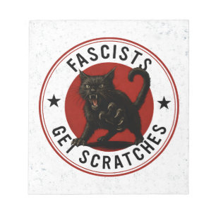 Cats Against Fascists Notepad