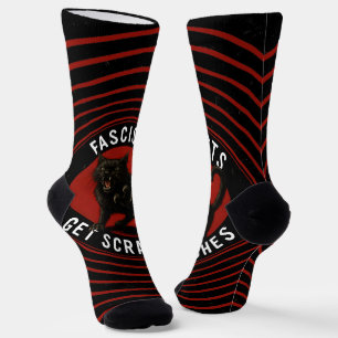 Cats Against Fascists Socks