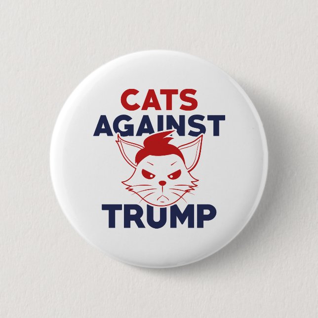 Cats Against Trump 6 Cm Round Badge (Front)