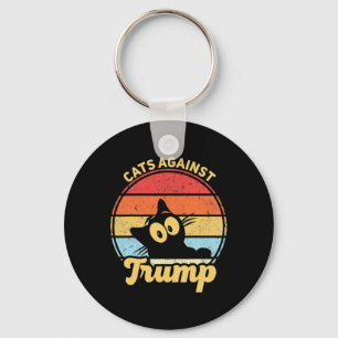 Cats Against Trump Funny Anti Trump 2020 Election  Key Ring