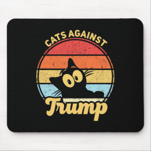 Cats Against Trump Funny Anti Trump 2020 Election Mouse Mat