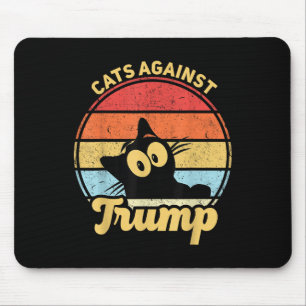 Cats Against Trump Funny Anti Trump 2020 Election Mouse Mat