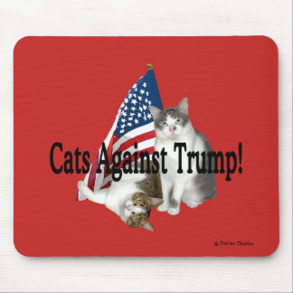 "Cats Against Trump" Mousepad