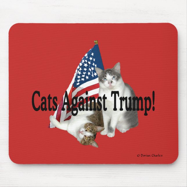 "Cats Against Trump" Mousepad (Front)