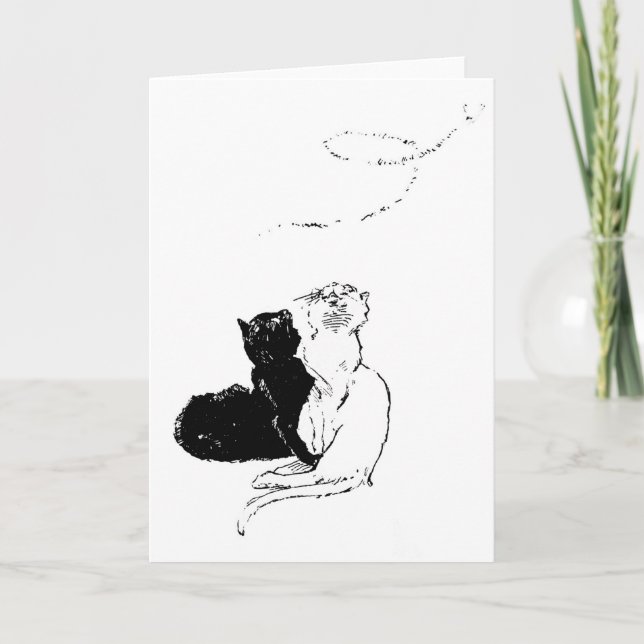 Cats, Alexandre Steinlen Card (Front)