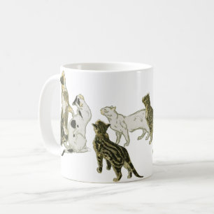 Cats, Alexandre Steinlen Coffee Mug