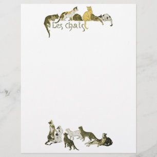 Cats, Alexandre Steinlen Custom Letterhead