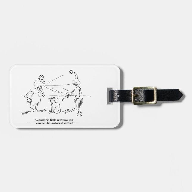 Cats and Aliens Luggage Tag (Front Horizontal)