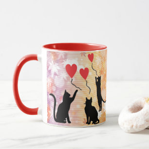 Cats And Balloons Mug
