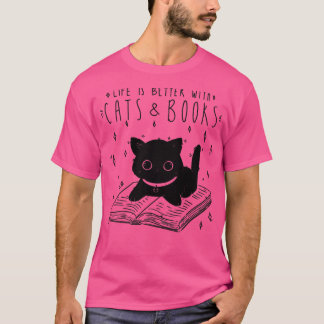 Cats and books T-Shirt