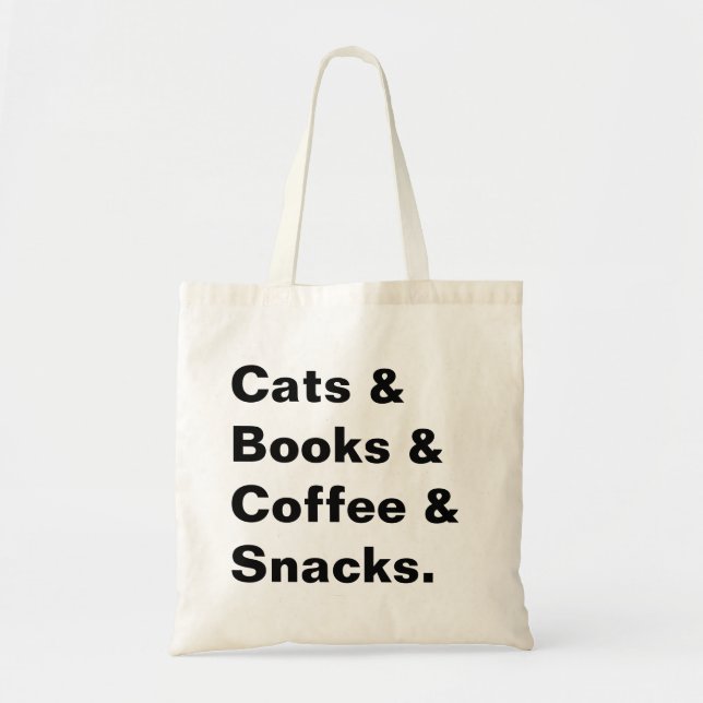 Cats and Books Tote (Front)
