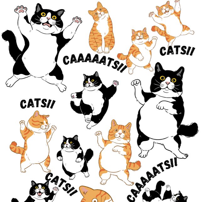 Cats and CAAAATS!! T-Shirt (Creator Uploaded)