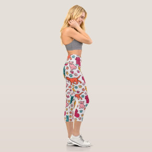 CATS AND CAT PAWNS. CAPRI LEGGINGS