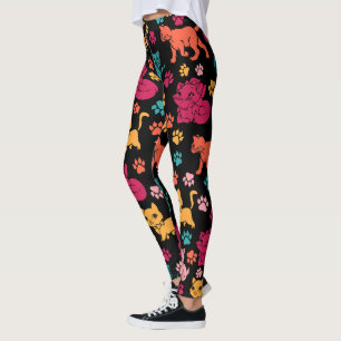 CATS AND CAT PAWNS. LEGGINGS