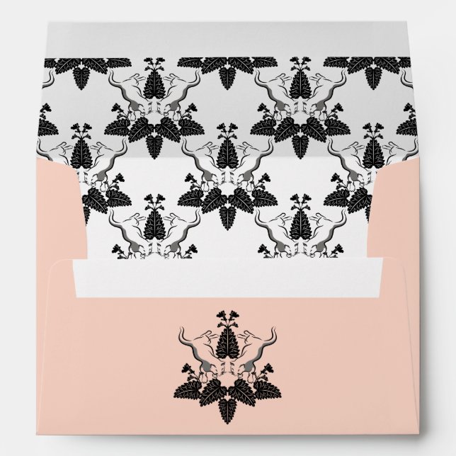 Cats and Catnip Silhouette Graphic Envelopes (Back (Bottom))
