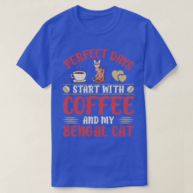 Cats And Coffee 2 T-Shirt (Design Front)
