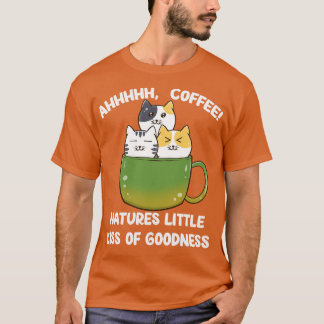 Cats And Coffee Cat Lover Coffee Lover T-Shirt