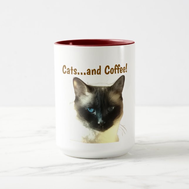 Cats and Coffee Mug (Center)
