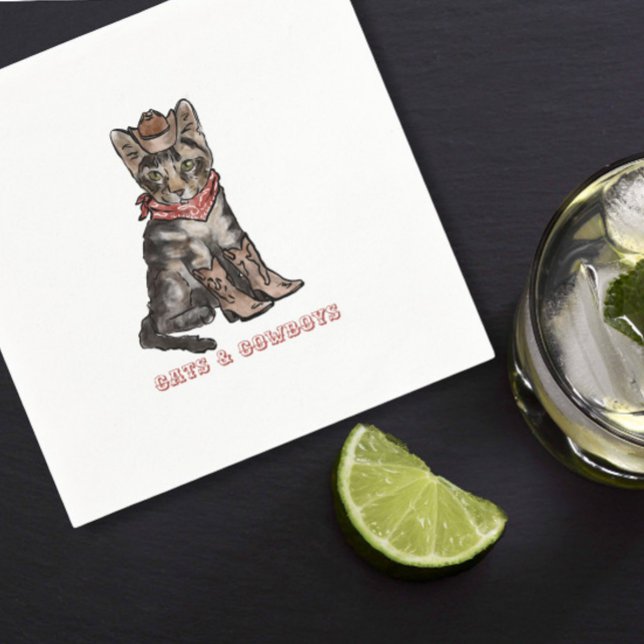 cats and cowboys  napkin (Creator Uploaded)