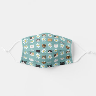 Cats and Daisies Cloth Face Mask