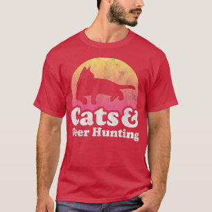 Cats and Deer Hunting Men's or Women's Cat T-Shirt