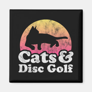 Cats And Disc Golf Men's Or Women's Cat Magnet