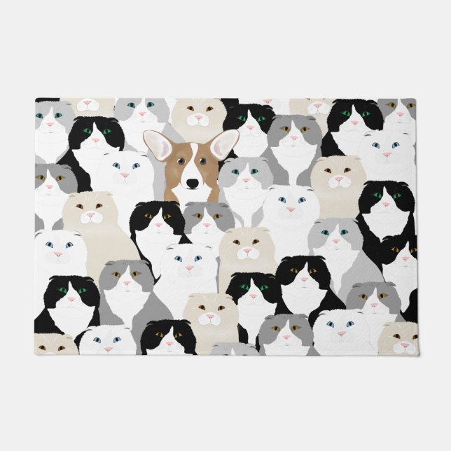 Cats and Dog Door Mat (Front)