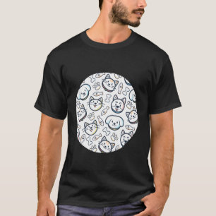 Cats And Dogs Pattern For A Cat Lover & Dog Owner T-Shirt