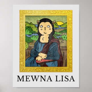 Cats and Dogs Template Featuring Famous Paintings Poster