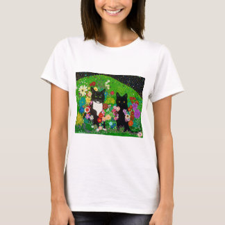 Cats and Flower Tee