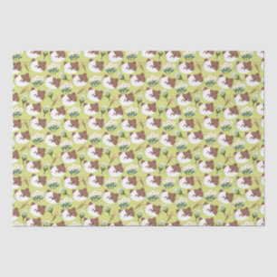 Cats and Flowers Tissue Paper