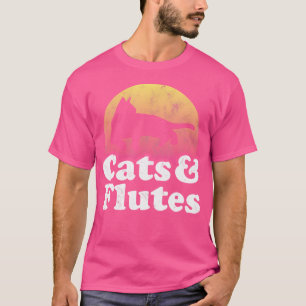 Cats And Flutes Men'S Or Women'S Cat And Flute T-Shirt