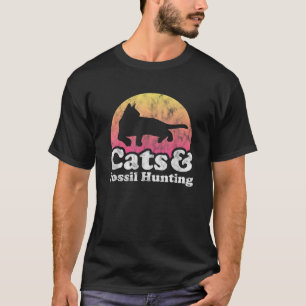 Cats and Fossil Hunting Men s or Women s Cat T-Shirt