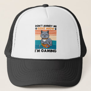 Cats And Gaming For The Cat Lover Gamer Video Game Trucker Hat