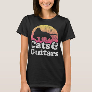 Cats and Guitars Men or Women Cat and Guitar T-Shi T-Shirt