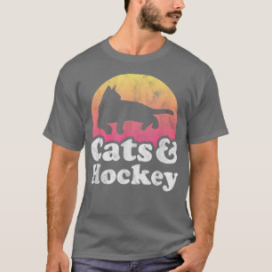 Cats and Hockey Men's or Women's Cat and Hockey T-Shirt