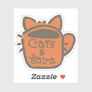 Cats and Java Brown Outline