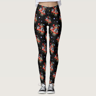 Cats and Kittens in UFOs spaceships flying saucers Leggings