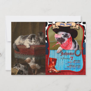 Cats And Kittens Paintings Invitation