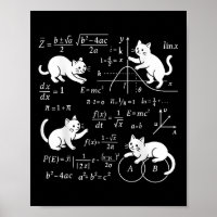 Cats And Math Lover Funny Cat Lover Science Teache