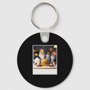 Cats And Mice Autumn Feast – Funny Thanksgiving Ha Key Ring
