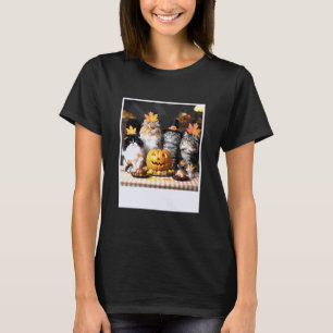Cats and Mice Autumn Feast Funny Thanksgiving Hall T-Shirt